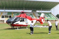 AMBULANS HELİKOPTER - Yüksekten Düşen Çocuğun İmdadına Ambulans Helikopter Yetişti