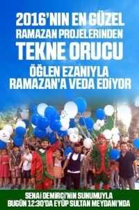 'Tekne Orucu' Tutan Çocuklar Son İftarını Eyüp Sultan'ın Gölgesinde Yaptı