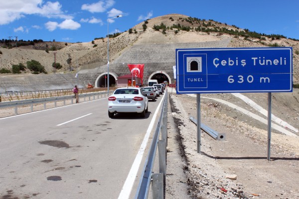 Çebiş Tüneli trafiğe açıldı