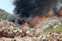 GÖKYÜZÜ - Bodrum'da Çöplük Alanda Yangın