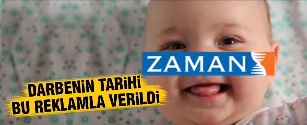 Zaman Gazetesi'nin reklamı yeniden gündemde