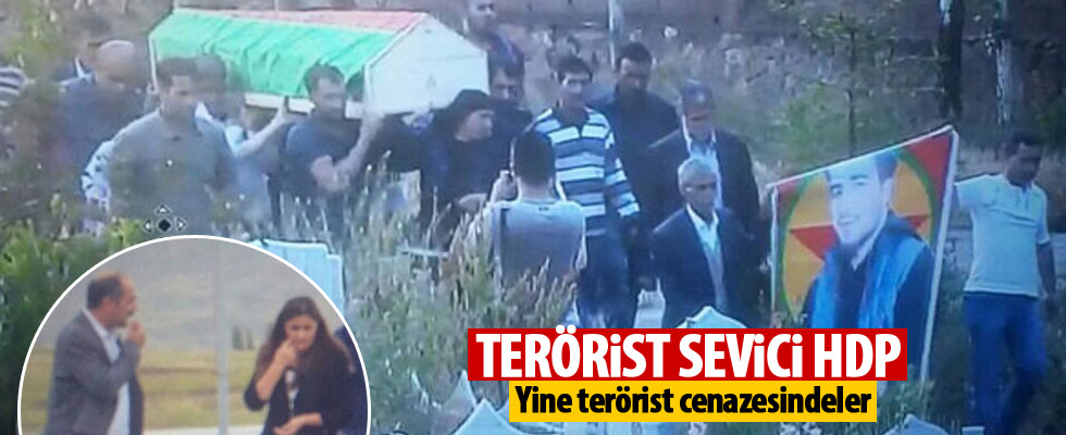 HDP milletvekilleri PKK'lının cenaze töreninde