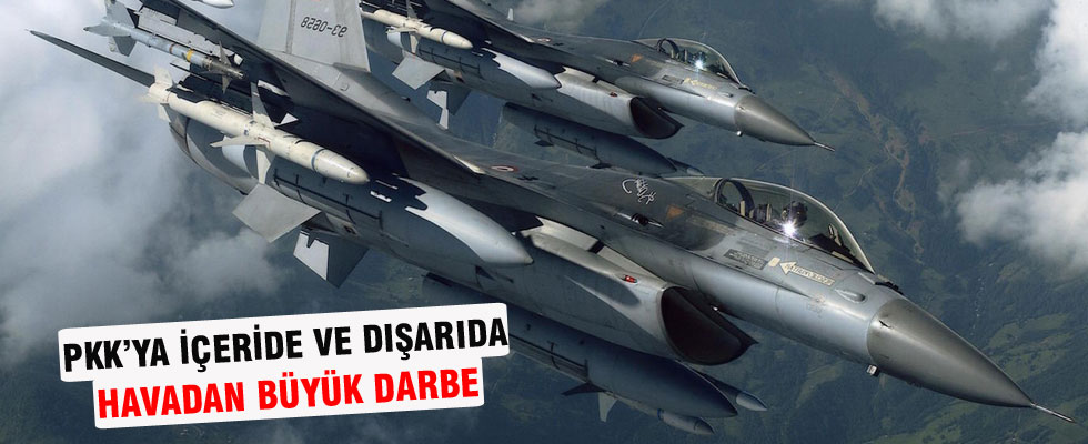 PKK'ya havadan büyük darbe