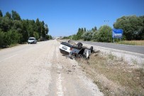 Beyşehir'de Otomobiller Devrildi Açıklaması 2 Yaralı