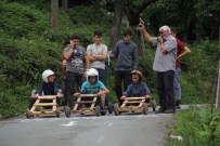 6. Lazralli Tahta Araba Yarışları Nefes Kesti