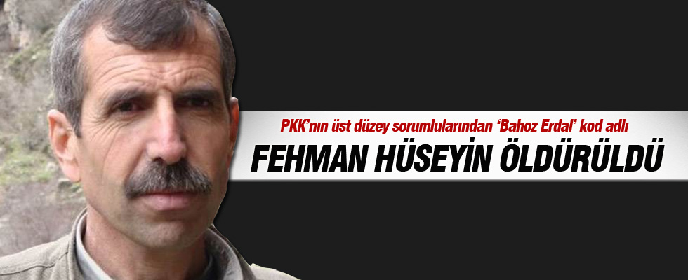 PKK'lı Bahoz Erdal kod adlı Fehman Hüseyin öldürüldü