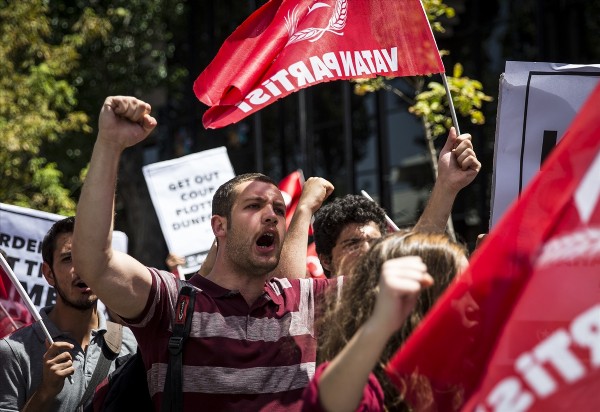ABD'nin Ankara Büyükelçiliği önünde protesto