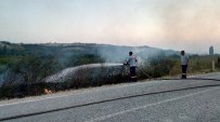 Lapseki'de Anız Yangını