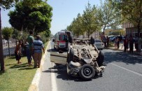 Otomobil Takla Attı Açıklaması 5 Yaralı