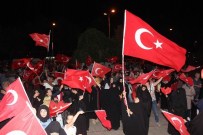 Tekirdağ'da Demokrasi Nöbeti Coşkuyla Sürüyor