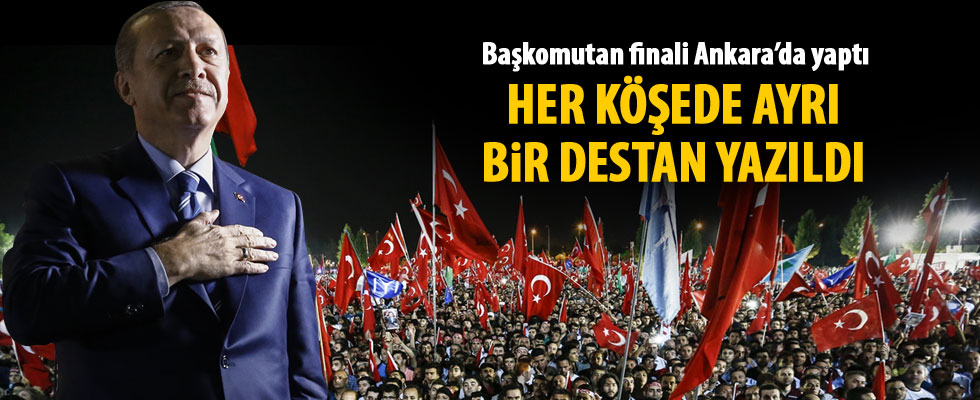 Cumhurbaşkanı Erdoğan finali Ankara'da yaptı