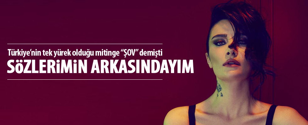 Sıla'dan miting açıklaması