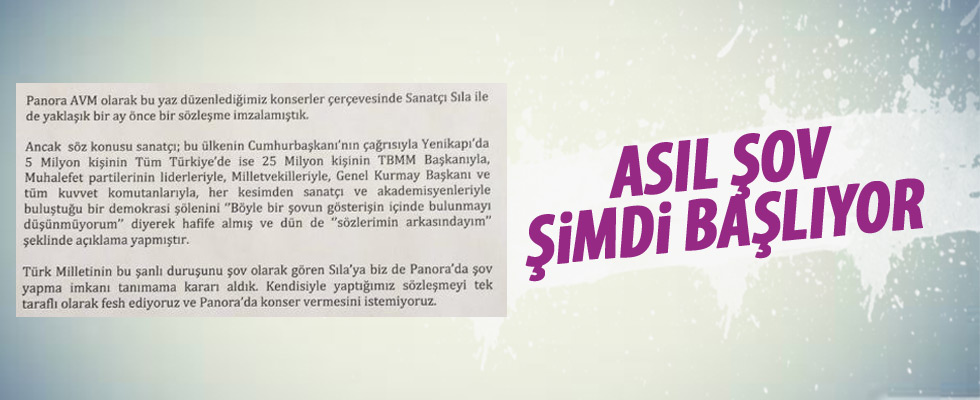 Sıla Gençoğlu'nun konserleri iptal edildi