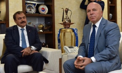 Bakanlar Akdağ Ve Eroğlu'ndan Başkan Sekmen'e Ziyaret