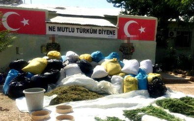 Diyarbakır'da 2 Ton Esrar Ele Geçirildi