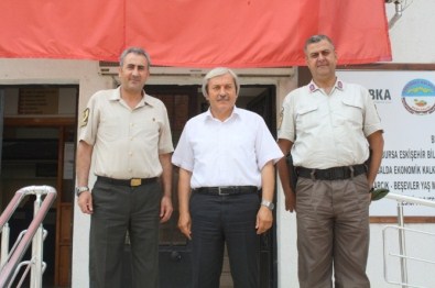 Osmaneli'nin Yeni Jandarma Komutanı Göksu'dan Başkan Şahin'e Ziyaret