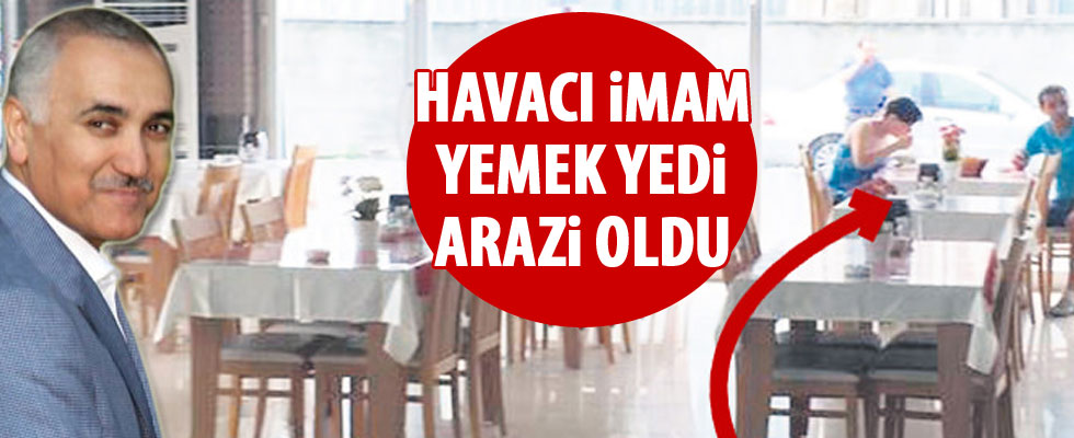 Yemek yedi arazi oldu..