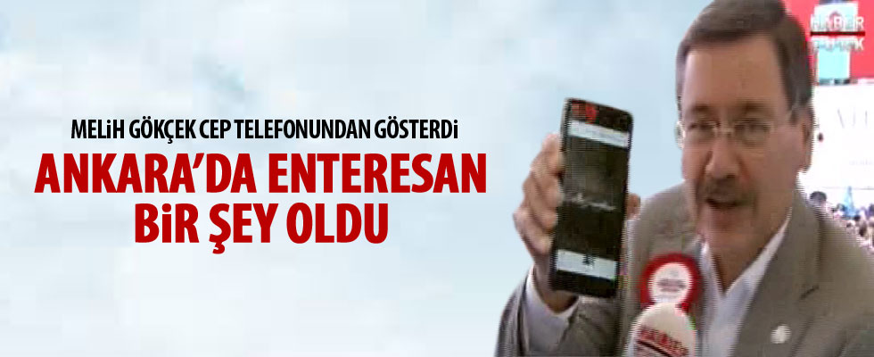 Melih Gökçek: Dün enteresan bir olay oldu