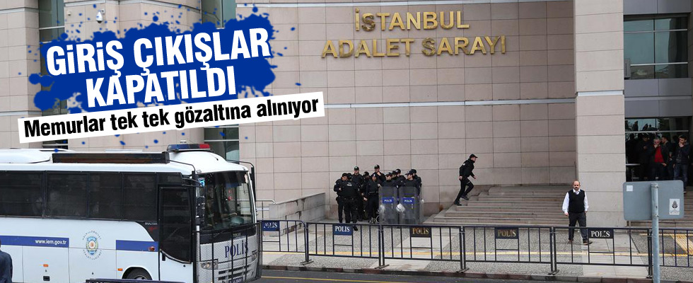 İstanbul Adalet Sarayı'nda terör operasyonu