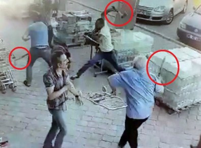 Aksaray'da sopalı baltalı kavga