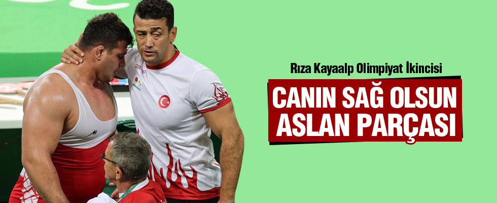 Rıza Kayaalp gümüş madalya kazandı.