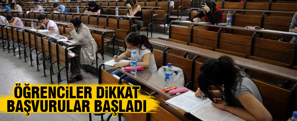 Başvurular başlıyor öğrenciler dikkat!