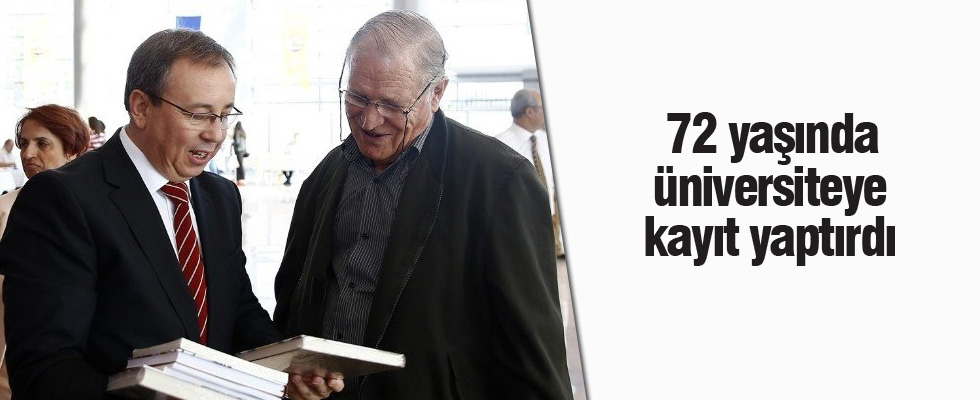 72 yaşında üniversiteye kayıt oldu