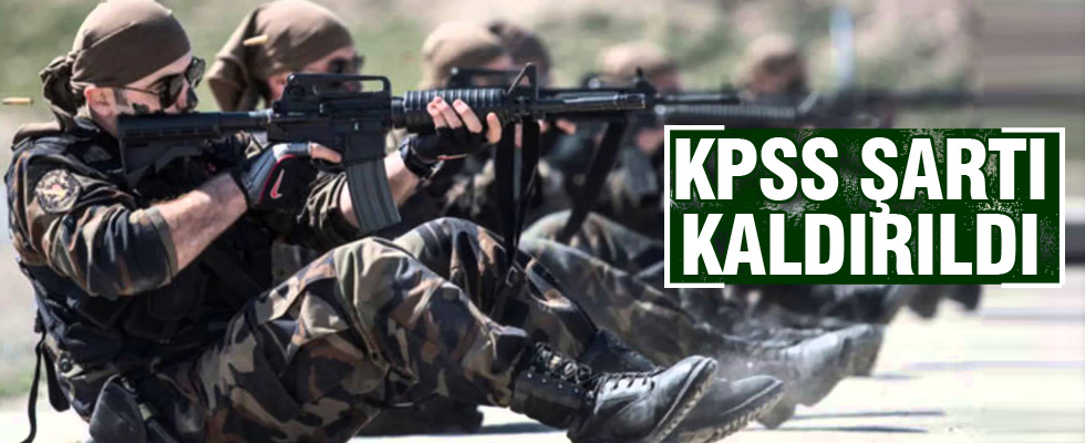 Özel Harekatçılar KPSS şartı olmaksızın alınacak