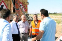 KONYA YOLU - Vali Tapsız, Köy Yollarında Yürütülen Çalışmaları İnceledi