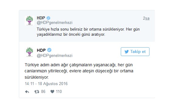 HDP'den 'PKK'sız saldırı açıklaması