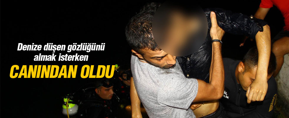 Denize düşürdüğü gözlüğünü almaya çalışırken boğuldu