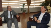 MUHARREM USTA - Başkan Usta'dan Büyükşehir Belediye Başkanı Gümrükçüoğlu'na Ziyaret