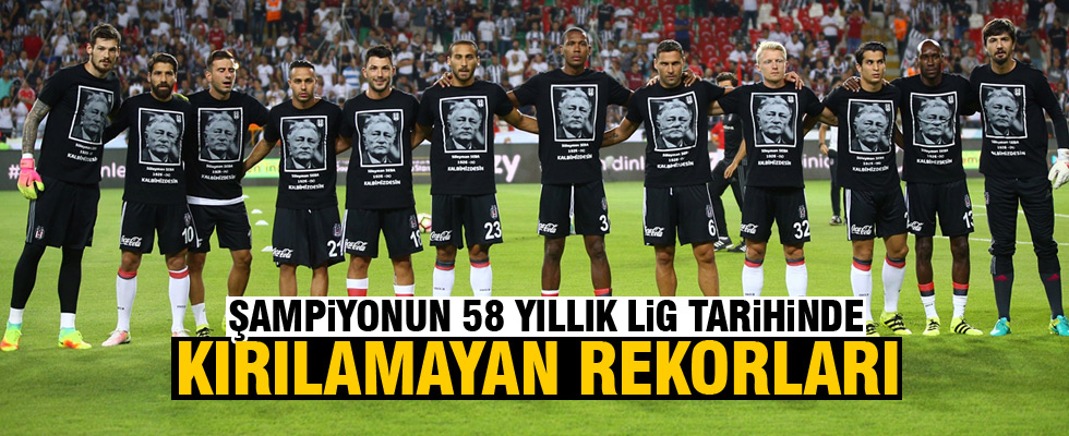 Beşiktaş, rekorlarıyla lige damga vurdu