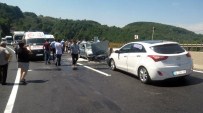 CIHANGIR - Bolu Dağı'nda Trafik Kazası 10 Yaralı