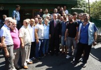 TARABYA - Cumhurbaşkanı Erdoğan Dolmuş Durağını Ziyaret Etti