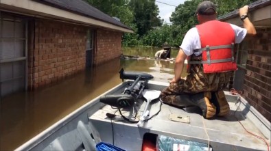 Selde Mahsur Kalan Köpek Böyle Kurtarıldı