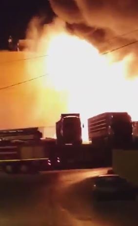 Bandırma'da korkutan yangın