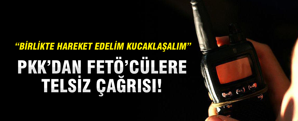 PKK'lı teröristlerden FETÖ mensuplarına 'destek' mesajı