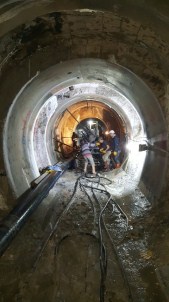 Akçay'da Sıra Baraj Gövdesinde