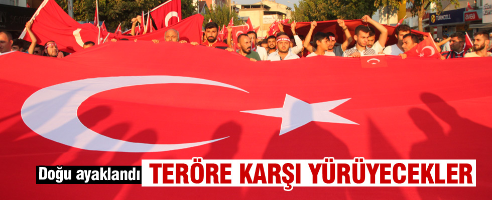 Teröre tepki yürüyüşü yapılacak