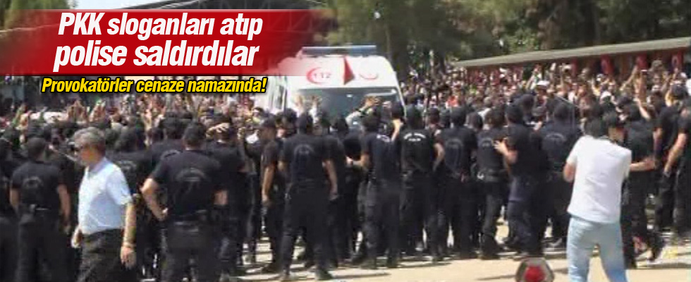 Gaziantep’te cenazede provokasyon