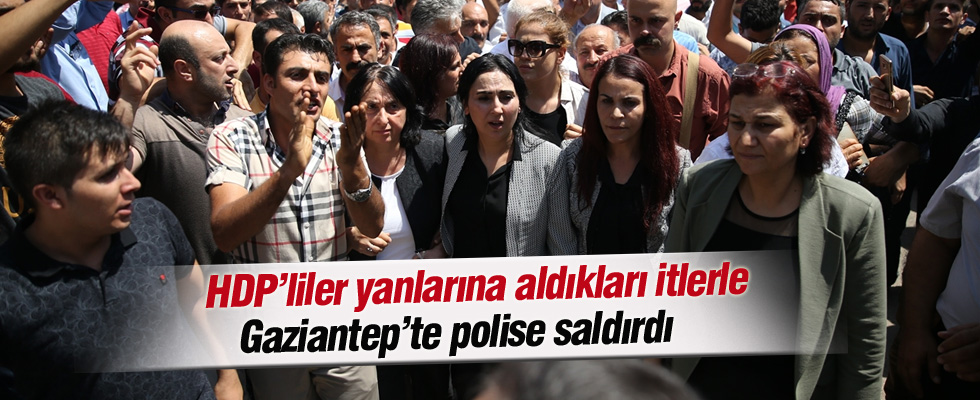 Gaziantep'te HDP provokasyonu