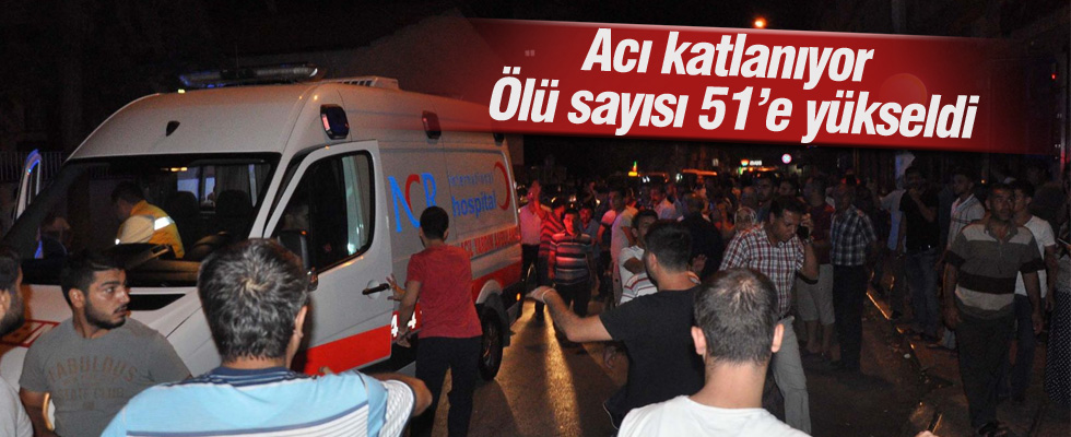 Gaziantep'te terör saldırısı: 51 kişi öldü