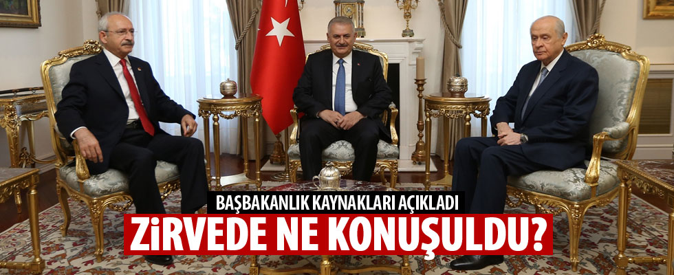 Başbakanlık Konutu'nda liderler zirvesi