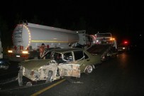 TOFAŞ - Marmaris'te Otomobil Akaryakıt Tankerine Çarptı; 1 Yaralı