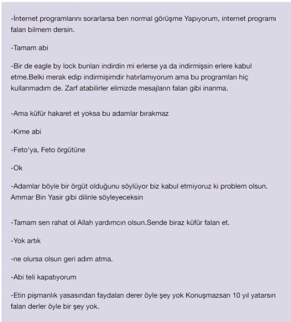 FETÖ'cülerin  whatsapp konuşmaları