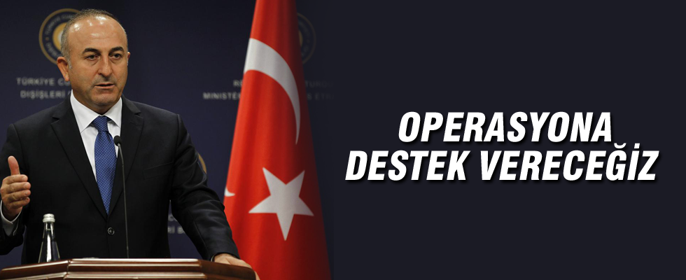 'Cerablus operasyonuna destek vereceğiz'