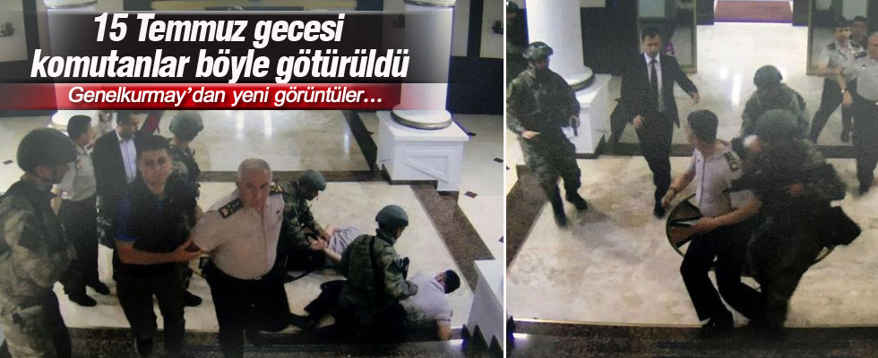 Komutanların rehin alınma görüntüsü ortaya çıktı