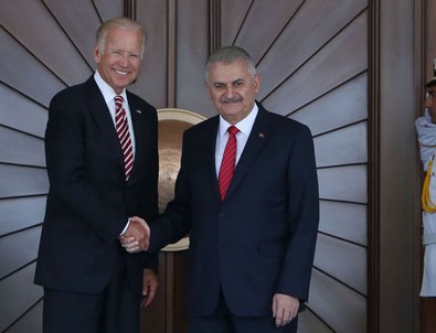 Başbakan Yıldırım ve ABD Başkan Yardımcısı Biden'dan ortak açıklama