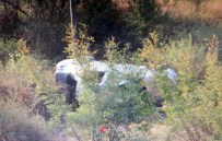 Cenazeye Giden Aile Kaza Yaptı